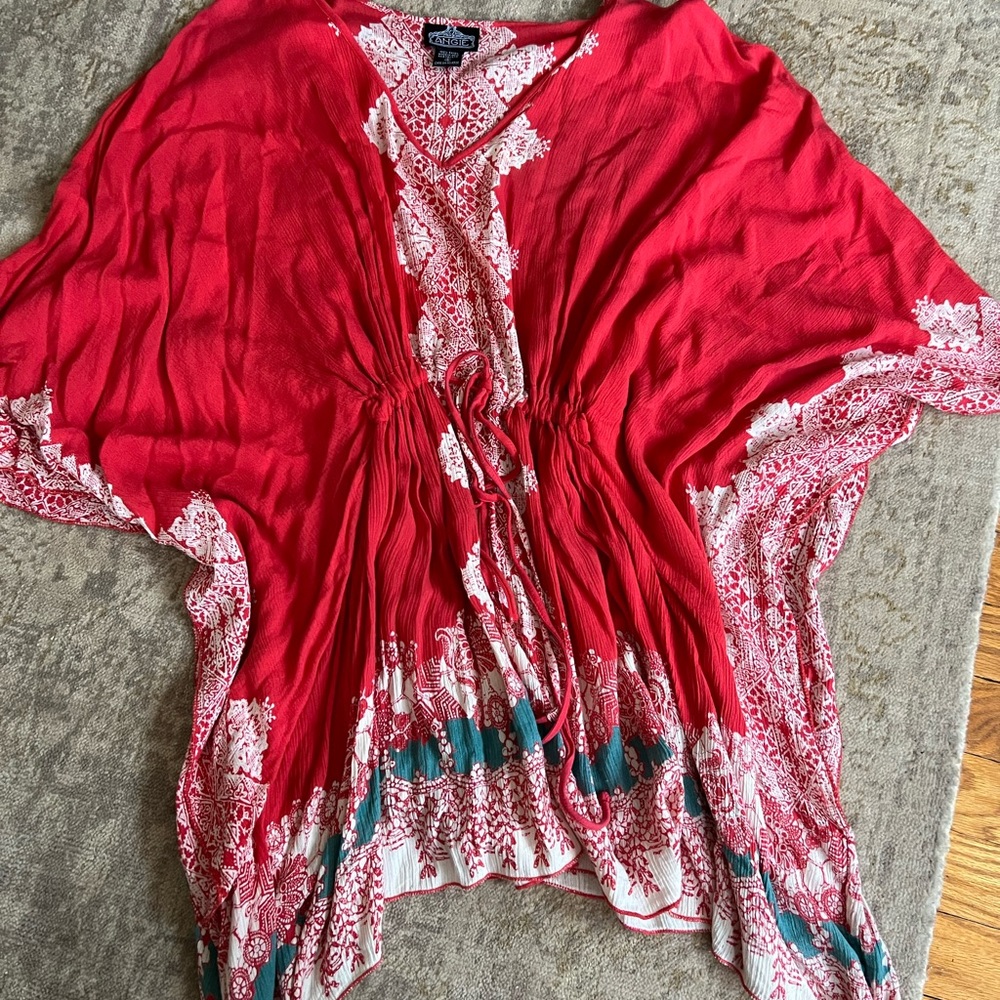 Angie cinched waist tunic top ✨